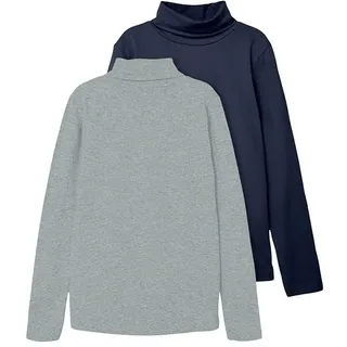 NAME IT 2er-Pack Rollkragenpullover in Dark Sapphire | Gr.: 134/140