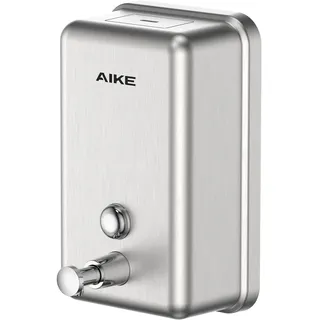 AIKE Seifenspender zur Wandmontage, 1100 ml Seifenspender aus Edelstahl Kommerzieller, integrierte Kunststoff-Schutzschicht, rostfrei, verschleißfest und tropfsicher