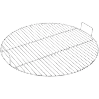 vidaXL Grillrost Mit Griffen Rund Ø54 Cm 304 Edelstahl , Silberfarben , Metall , 54x54 cm , Grills, Grillzubehör