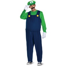 Super Mario Bros Unisex DIS11001 Costumes, Luigi, XXL