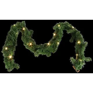 LED-Tannengirlande 180cm Weihnachtsgirlande Lichterkette Adventsschmuck Deko