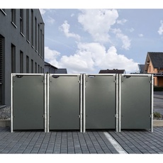 Bild Mülltonnenbox für 4 x 240 l 279 x 115 x 81 cm grau