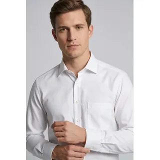 Langarmhemd MARVELIS, Herren, Gr. 44, N-Gr, hellbeige, Web, Obermaterial: 100% Baumwolle, normal, 2-Knopf-Manschette, Hemden Langarmhemd, modern fit, Businesshemd, bügelfrei, New-Kentkragen