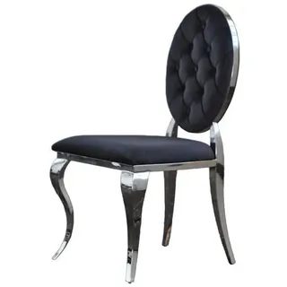 KAWOLA Esszimmerstuhl Linda Velvet schwarz