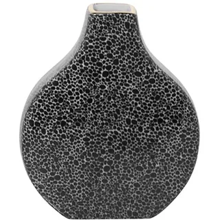 Fink »MINTA, Höhe ca. 23 cm, Dekovase aus Porzellan, mit goldfarbenem Rand« eckige schmale Öffnung, für einzelne Blumenstiele