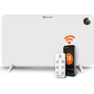 HEIMwert Infrarot Wandheizung 600W - Sofort Wohlfühlwärme - Senkt Heizkosten enorm - Weiß