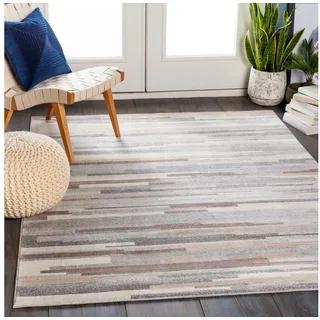 livabliss Teppich »MAASTRICHT« rechteckig 9 mm Höhe Skandi Design, Modern Boho Kurzflor Wohnzimmerteppich, Flurteppich, braun