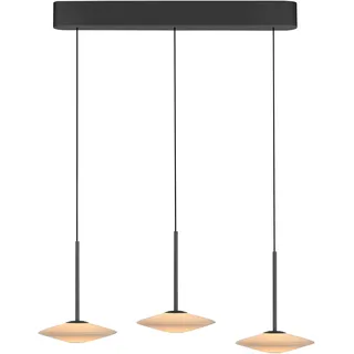 PAUL NEUHAUS LED Pendelleuchte "ELIPSA", schwarz, 3, Ø 20cm H: 80cm, 1 Stk., Leuchten, Dimmfähig über separaten Tronicdimmer, Comfort-Lift, LED Pendelleuchte