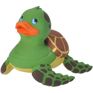 Wild Republic Rubber Duck Meeresschildkröte, Gummiente, Badewannen-Geschenke für Kinder, Quietscheentchen, Badespielzeug für Babys, Gummiente lustig, Badeente zum Sammeln, 10 cm