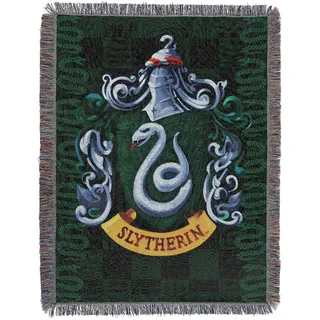 Harry Potter "House Ravenclaw Reisekissen mit Applikation Tapisserie-Überwurf 4' x 5' Slytherin Shield