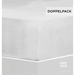 Florella Spannbettlaken »FS9, Flausch-Frottee, mit Rundum-Gummi, 80 % Baumwolle, 20 % Polyester« für Matratzenhöhe bis 25 cm geeignet, weiß