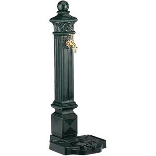 Relaxdays Standbrunnen Wasserzapfstelle Antik Look