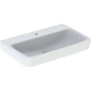Geberit Renova Plan, Waschtisch, 75x48 cm, 1 Hahnloch, ohne Überlauf, 501691, 501.691.00.1, Farbe: Weiß