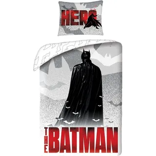 Halantex Batman Hero Baumwolle Bunt 140 x 200 cm + 70 x 90 cm