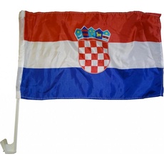 Bild Autoflagge Kroatien 30 x 40 cm Auto Flagge Fahne Autofahne Fensterflagge Fanfahne