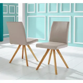 Home Affaire Schalenstuhl Rio Kunstleder grau 2er Set