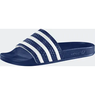 Badesandale ADIDAS ORIGINALS "ADILETTE", Damen, Gr. 38, blau (adiblau, weiß, adiblau), Synthetik, Schuhe Badesandale, Badelatschen, Topseller