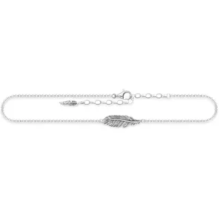 Thomas Sabo Damen Fußkettchen Feder 925 Sterling Silber AK0013-637-21-L27v
