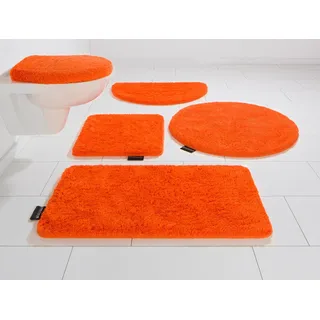 Badematte BRUNO BANANI "Lana Standard, Badvorleger, Badezimmer Teppich" Gr. 14, orange, H:25mm, Polyacryl, Badematten, Badematte, Badteppich, Badematten, unifarben, auch als 3 teiliges Set & rund, Topseller