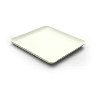 Bagastro Teller viereck, 40 Stück, Servierteller aus recyceltem Material, Maße ( Lx B x H ): 200 x 200 x 15 mm