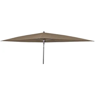 Doppler WATERPROOF III wasserdichter Sonnenschirm 225x120cm ohne Volant greige