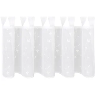 Gerster Scheibengardine »Gerdin« Gr. 1, weiß (sanftes weiß, weiß), B:145cm H:50cm, Polyester, Gardinen, Scheibengardine