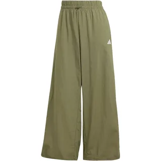 adidas Essentials 3-Streifen Lifestyle Woven Parachute Hose Olive Strata / White L
