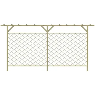 vidaXL Rosenbogen mit Pergola-Oberteil 60 x 30 cm Grün