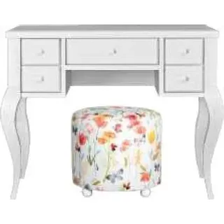 Garnitur Schminktisch Hocker Kinderzimmer Möbel Kinderzimmer Modern Luxus Holz