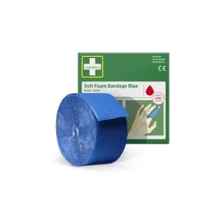 CEDERROTH Soft Foam Bandage selbsthaftend elastisch,blau Rl.6cmx4,5m