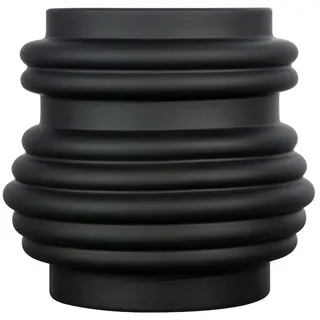 ByOn Mila Vase in der Farbe: Schwarz, aus Steingut mit gummierter Oberfläche hergestellt, Maße: ø26,5x25cm, 5260605001