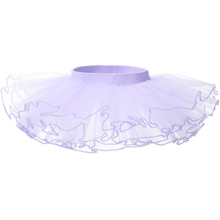 Bezioner Tütü Rock Mädchen Tüllrock Ballett Röcke Tutu Ballettrock Prinzessin Minirock für Party Kostüm Classic Tanzbekleidung Violett XS 1-3 Jahre