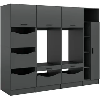 WELLTIME FALAS 4-tlg. Anthrazit