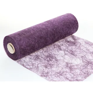 None 25 m x 30 cm Sizoflor® Vlies Original Tischband Tischläufer lila violett aubergine für Hochzeit