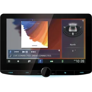 Kenwood DMX9720XDS - 25,7 cm HD Digital Media Moniceiver mit DAB+, Wireless CarPlay, Android Auto, Wireless Android Mirroring, WiFi, USB, HI-Res Audio, kapazitiver Touchscreen
