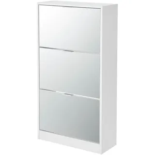 [en.casa] Kragerø 60 x 115 x 24 cm weiß / weiß