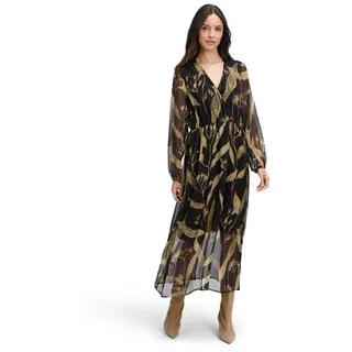 Cartoon Midikleid Schwarz 44