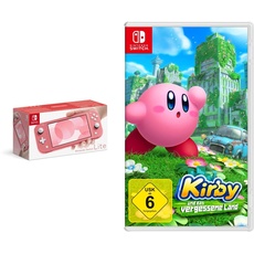 Nintendo Switch Lite, Standard, Koralle + Kirby und das vergessene Land - [Nintendo Switch]