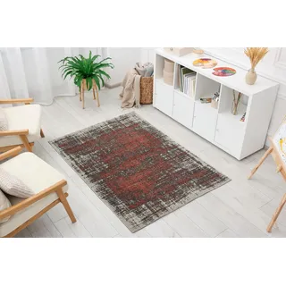 Andiamo Teppich Campos grau-koralle, 160 x 230 cm