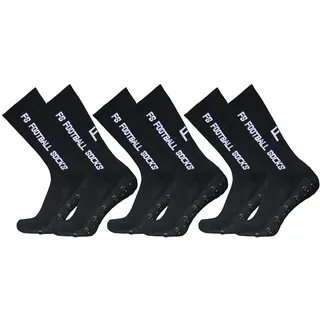 Lixada Fußballsocken Kinder Herren Stutzen Stutzenstrumpf,Unisex Outdoor-Sport-Laufsocken Kompressionsstretch-Socken Sportliche Fußball-Fußball-Socken Anti-Rutsch-Socken mit Griffen,3 Paar(39-46)