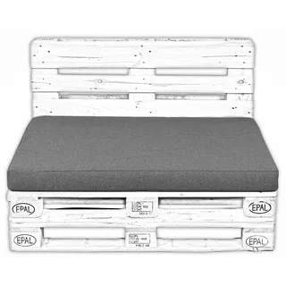 AMPO Palettenkissen Sitz Palettenpolster Auflage 120x80 cm - Grau