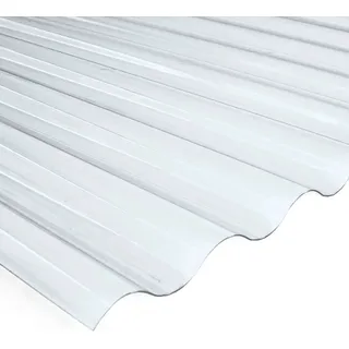 PVC-Wellplatte Sinus 76/18 Klar 80 cm x 120 cm Stärke: 0,65 mm