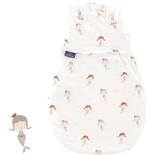 TRÄUMELAND – LIEBMICH Babyschlafsack Mermaid | atmungsaktiver Babyschlafsack | 2.5 TOG | mitwachsender Ganzjahresschlafsack für Sommer und Winter |Öko-Tex 100 zertifiziert | ab 0 Monate