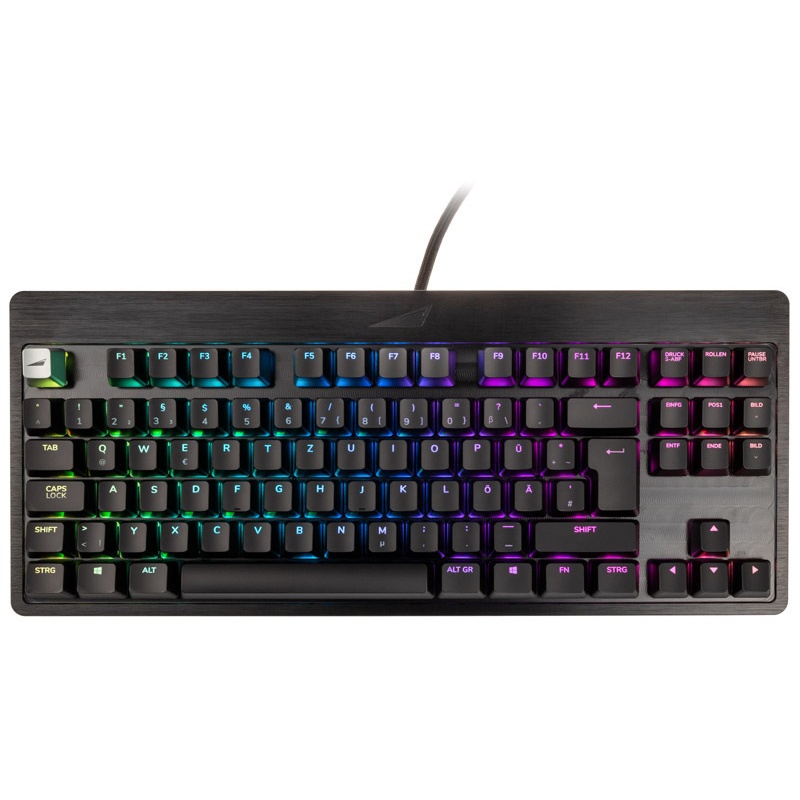 Bild von Everest Core Midnight Black, TKL, LEDs RGB, MX BROWN, USB, DE (MG-EVK2B-CO1-DE)