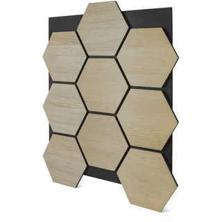 Akustikplatte G21 81,5x66,5x2,1 cm Wabenstruktur, Eiche natur