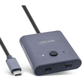 InLine USB-C Switch, bidirektionaler Umschalter, 10Gb/s, 100W