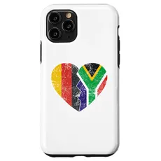 Hülle für iPhone 11 Pro Südafrikanische Flagge Herz | Deutschland Südafrika Flagge