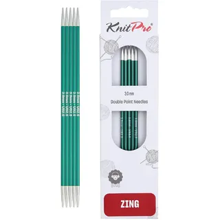 KnitPro Zing Nadelspiele 6" (15cm) | 3mm