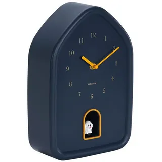 Karlsson Wanduhr , Blau , Kunststoff , 20x29.1 cm , Schlagwerk , Dekoration, Uhren, Wanduhren
