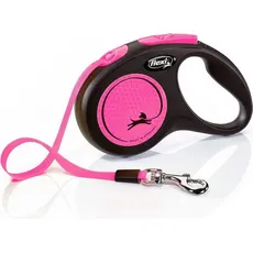 Flexi Einziehbare Hundeleine Small Neon verklebt (Hund), Halsband + Leine